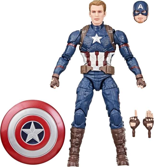 marvel legends series - avengers endgame - capitan america - action figure 15cm: 2