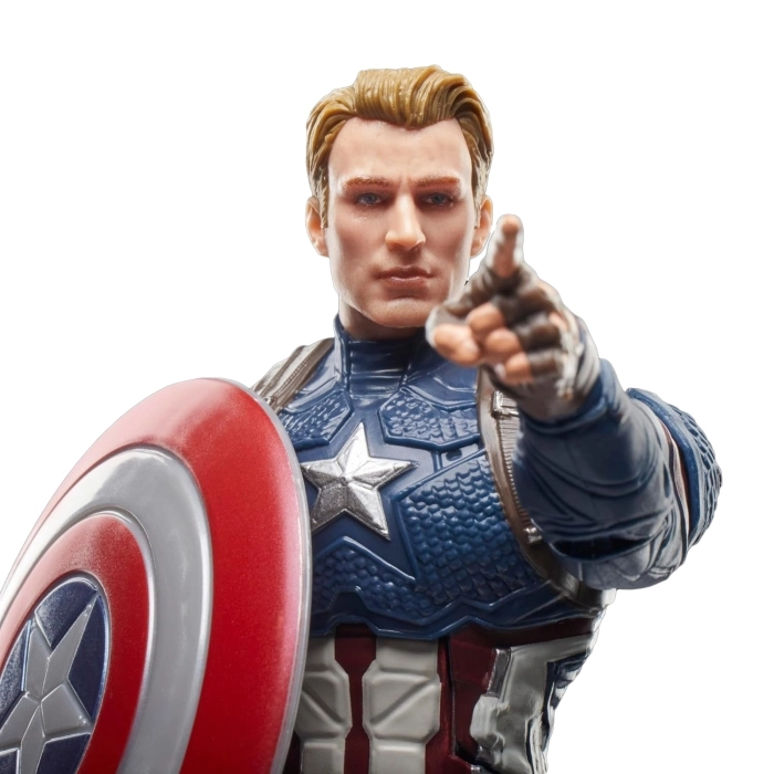marvel legends series - avengers endgame - capitan america - action figure 15cm: 4