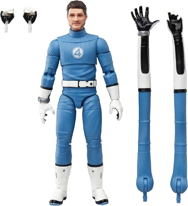 marvel legends series - i fantastici 4 - mister fantastic - action figure 15cm
