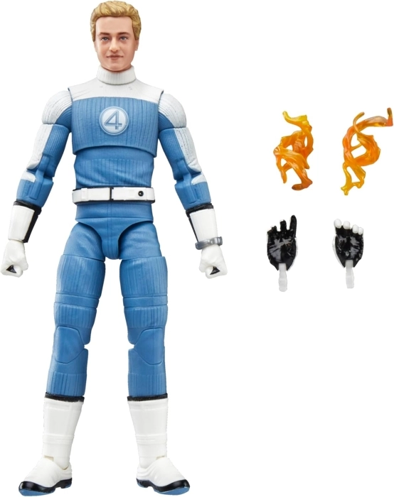 marvel legends series - i fantastici 4 - johnny storm - action figure 15cm: 2