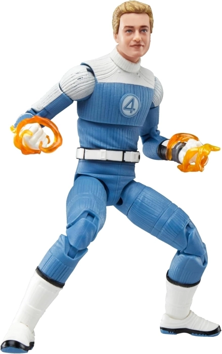 marvel legends series - i fantastici 4 - johnny storm - action figure 15cm: 3