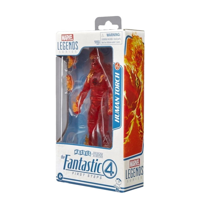marvel legend series - i fantastici 4 - la torcia umana - action figure 15cm: 1