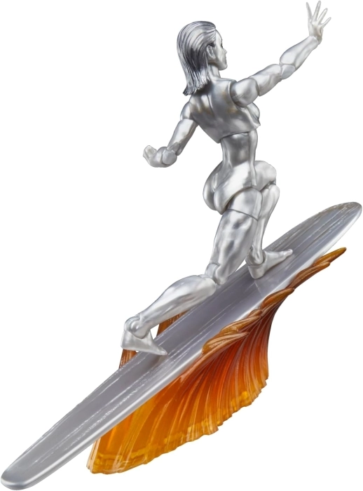 marvel legends series - i fantastici 4 - silver surfer - action figure 15cm: 3