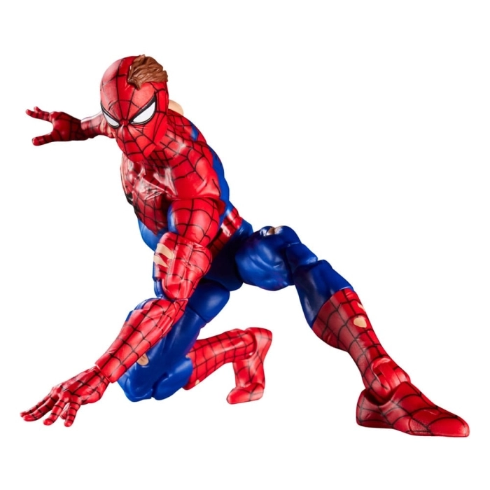 marvel legends series x magic: the gathering - battle damaged spider-man 15cm + 1 magic foil card: 4