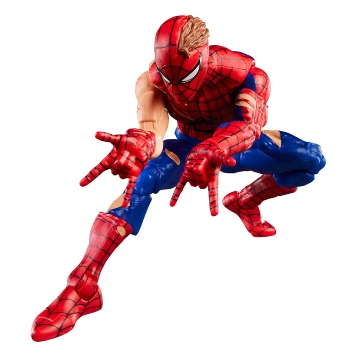 marvel legends series x magic: the gathering - battle damaged spider-man 15cm + 1 magic foil card: 5