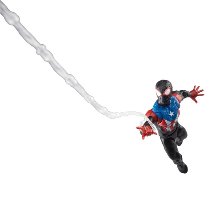 marvel legends series - spider-man 2 - miles morales in tuta boricua - action figure 15cm