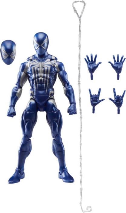 marvel legends series - spider-man 2 - peter parker in tuta anti-venom - action figure 15cm: 2