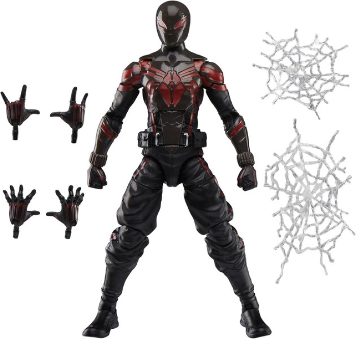 marvel legends series - spider-man 2 - miles morales in tuta brooklyn 2099 - action figure 15cm: 2