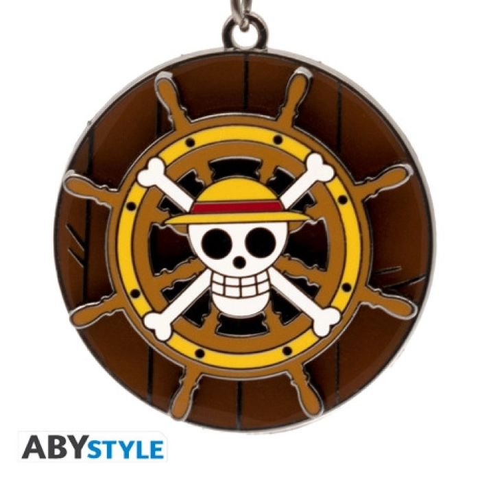 one piece - portachiavi girevole - timone della thousand sunny: 2