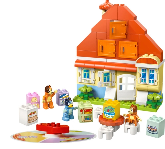 10459 - casa della famiglia di bluey con gioco di memoria