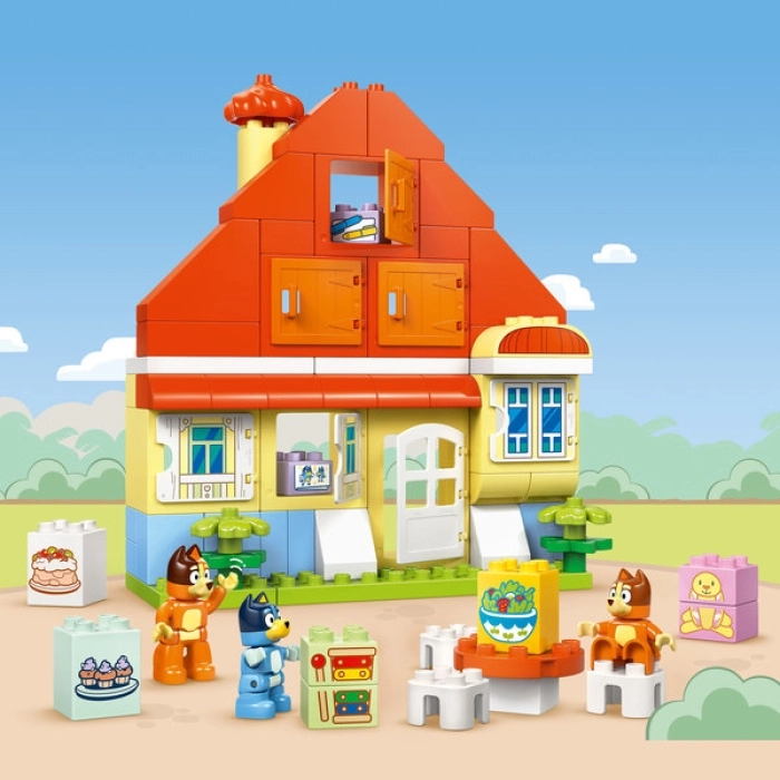 10459 - casa della famiglia di bluey con gioco di memoria