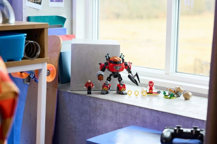 77005 - knuckles vs. il mech egg crusher del dr. eggman