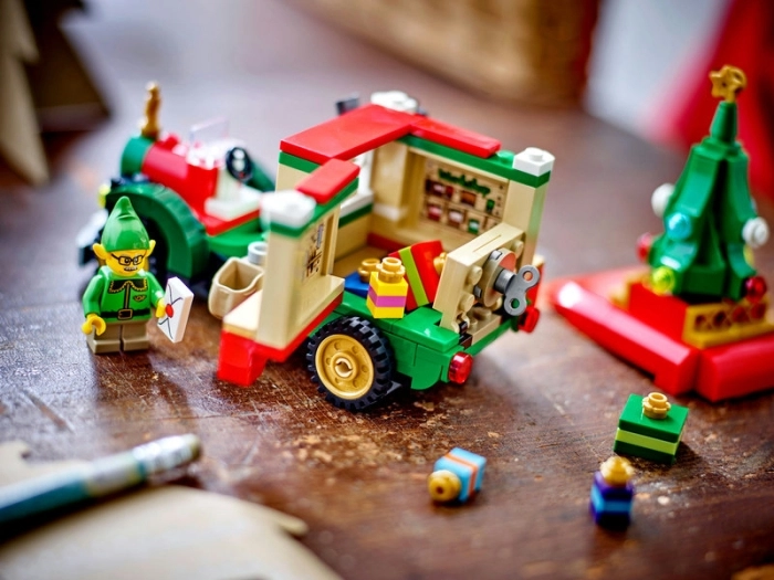 40746 - furgone delle consegne di babbo natale