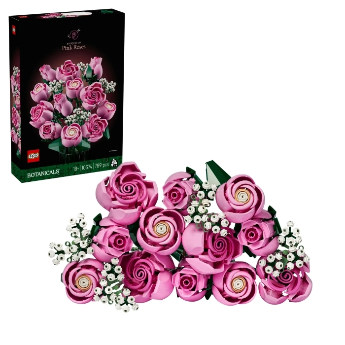 10374 - bouquet di rose rosa