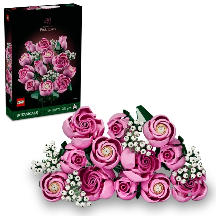 10374 - bouquet di rose rosa