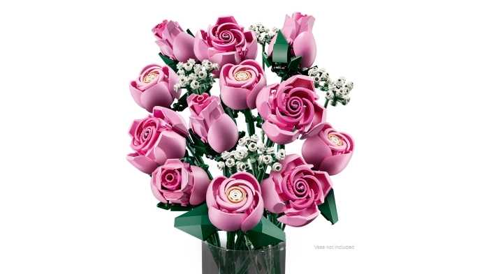10374 - bouquet di rose rosa