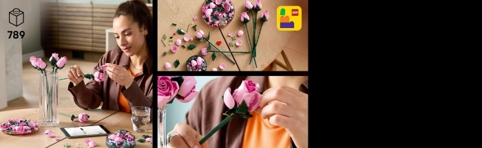 10374 - bouquet di rose rosa