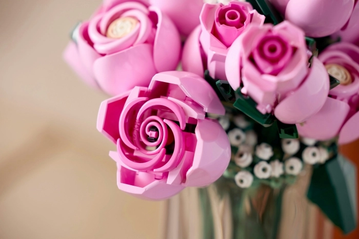10374 - bouquet di rose rosa