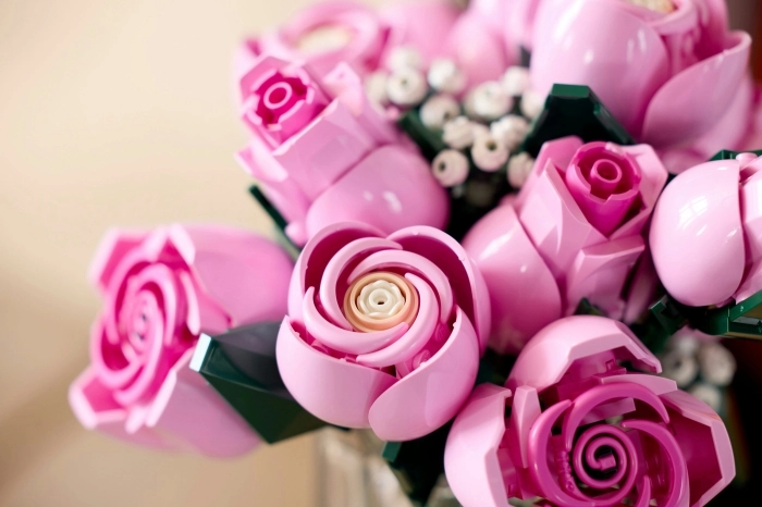 10374 - bouquet di rose rosa