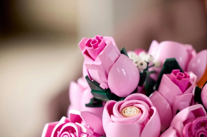 10374 - bouquet di rose rosa
