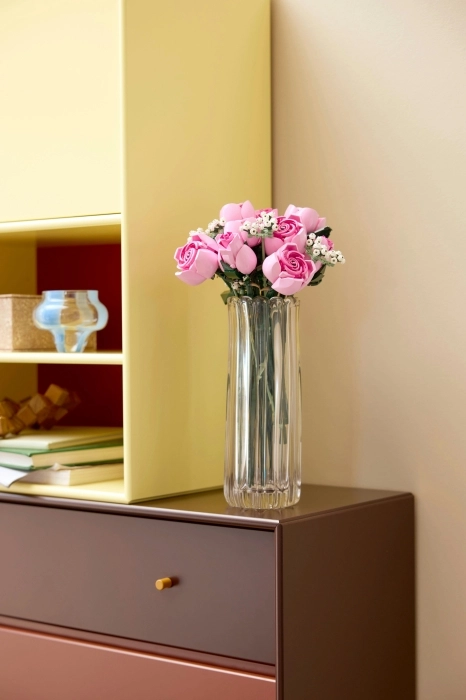 10374 - bouquet di rose rosa