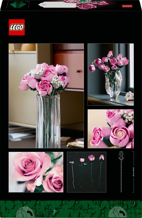 10374 - bouquet di rose rosa