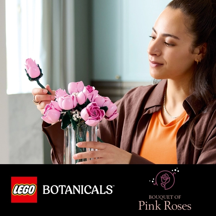 10374 - bouquet di rose rosa