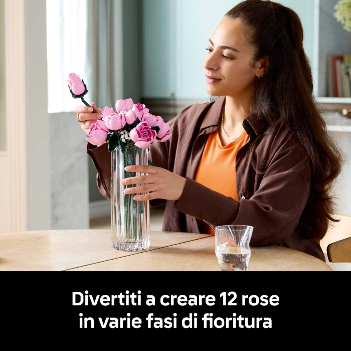 10374 - bouquet di rose rosa