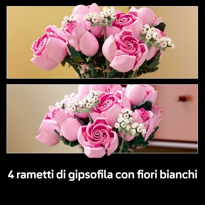 10374 - bouquet di rose rosa