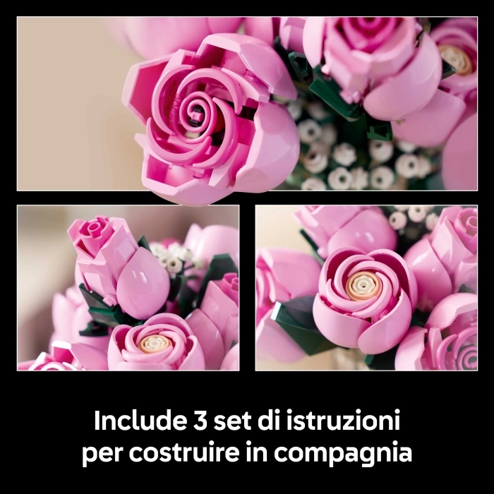 10374 - bouquet di rose rosa