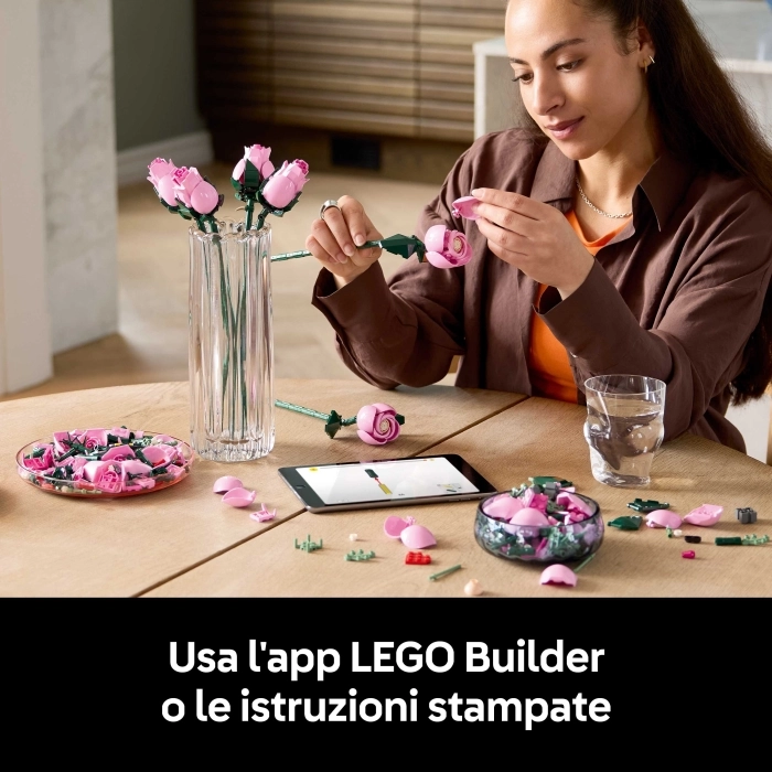 10374 - bouquet di rose rosa