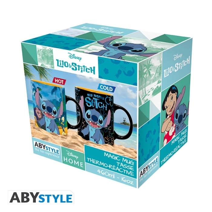 disney - tazza termosensibile 460ml - lilo & stitch