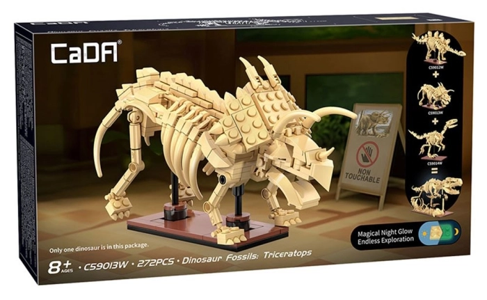 cada - dinosaur fossils: triceratops - 272 pz.