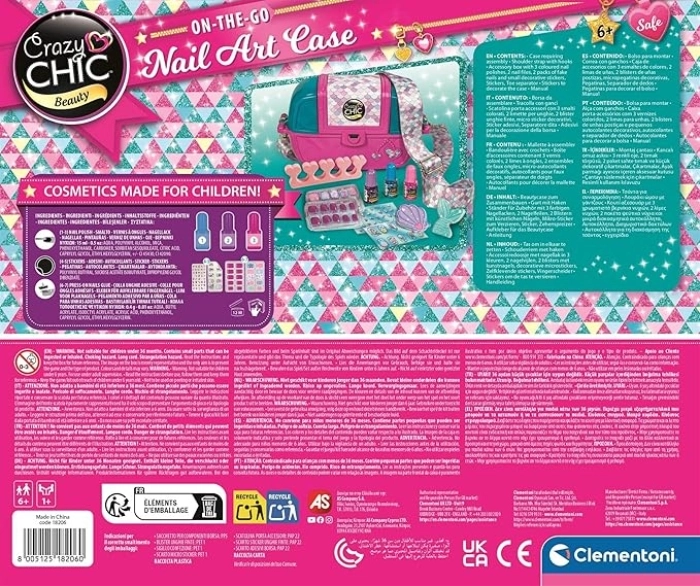 crazy chic - on-the-go nail art case