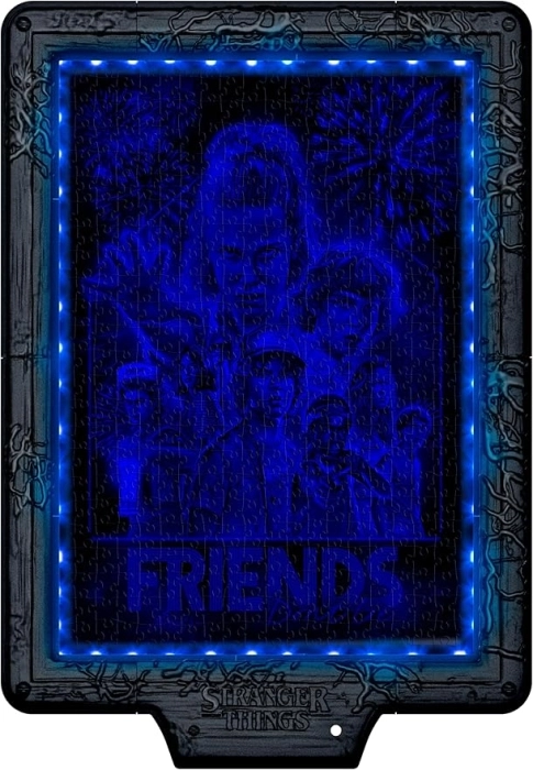 metamorphic art collection - stranger things - the upside down - puzzle con cornice led
