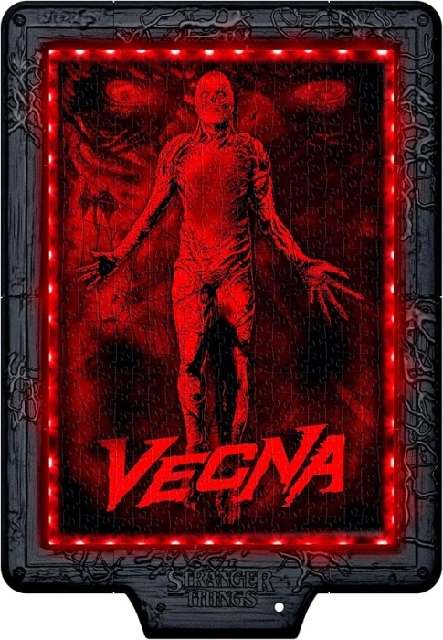 metamorphic art collection - stranger things - vecna's curse - puzzle con cornice led