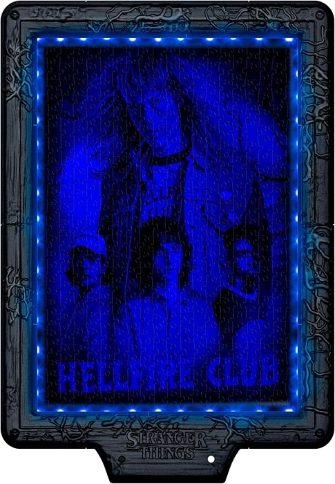 metamorphic art collection - stranger things - vecna's curse - puzzle con cornice led