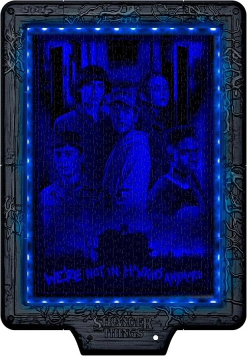 metamorphic art collection - stranger things - demogorgon's hunt - puzzle con cornice led