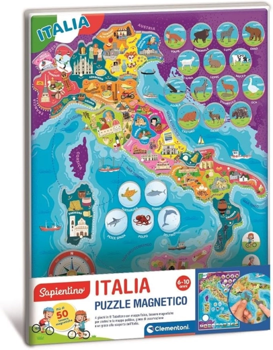italia - puzzle magnetico
