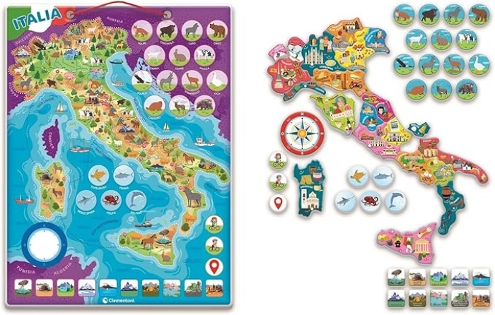 italia - puzzle magnetico