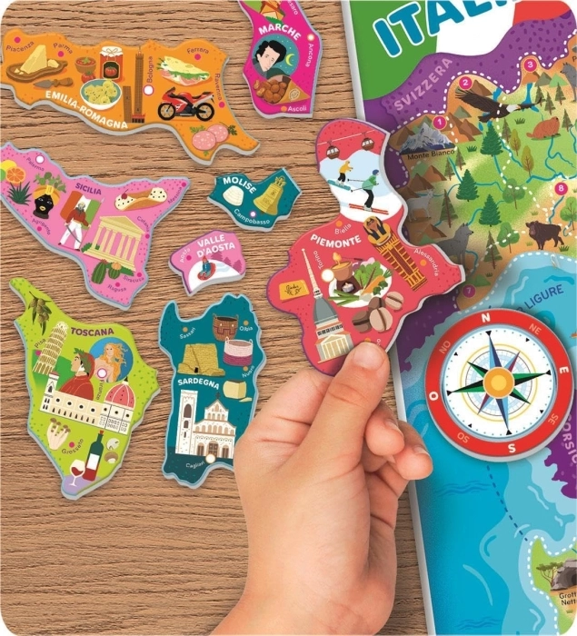 italia - puzzle magnetico