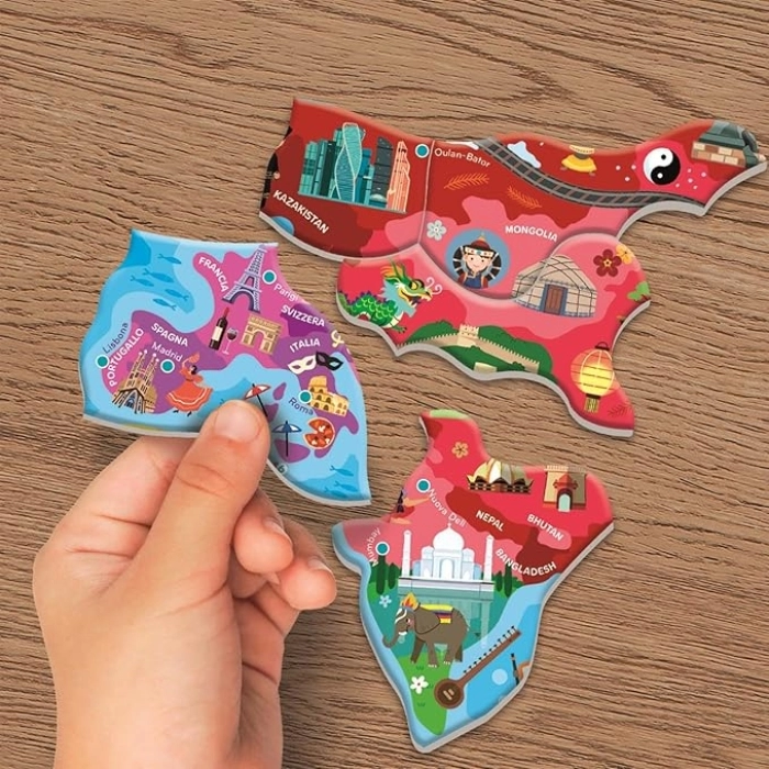 il mondo - puzzle magnetico: 5