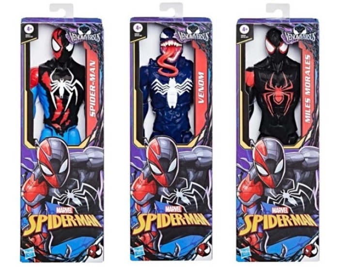 spider-man venomversus - personaggio assortito 30cm titan hero series