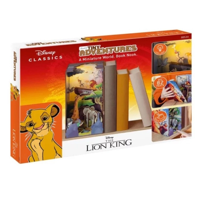 tiny adventures - book nook - disney: il re leone