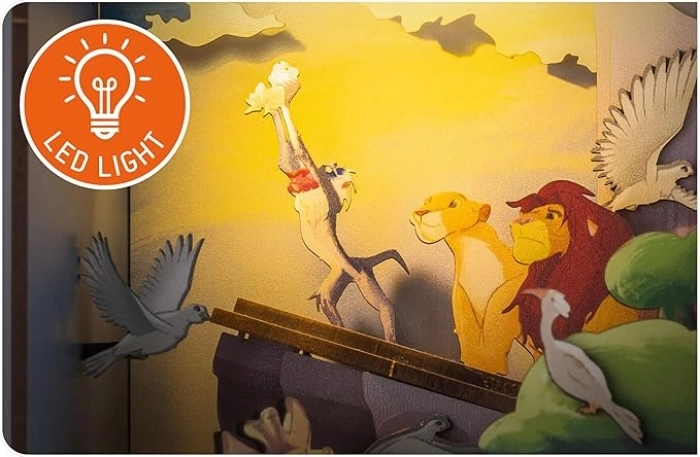 tiny adventures - book nook - disney: il re leone