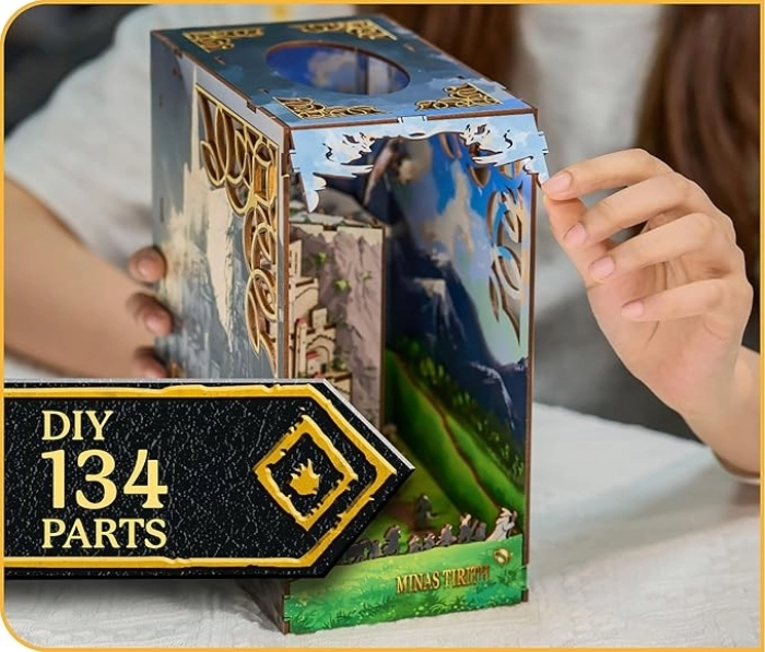 tiny adventures - book nook - il signore degli anelli, minas tirith