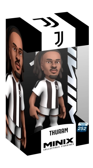 juventus - khephren thuram - football stars 252 - minix collectible figurines 12cm