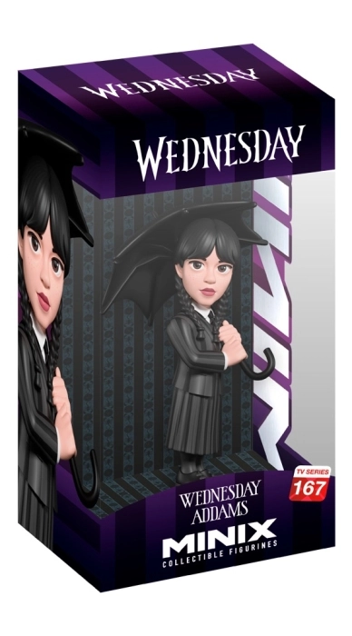wednesday - umbrella - tv series 167 - minix collectible figurines 12cm