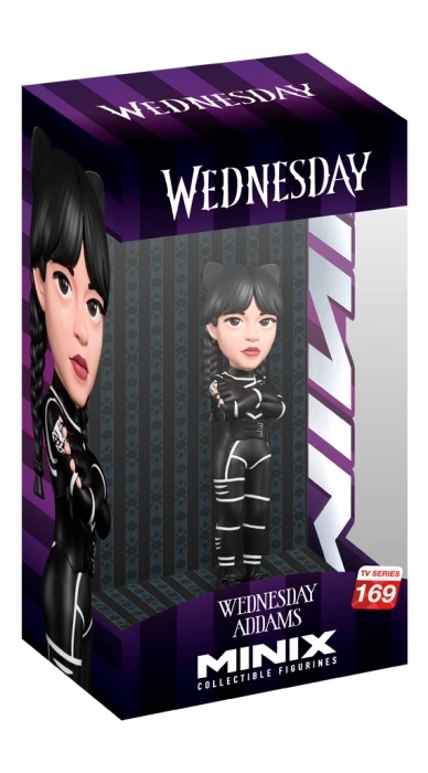 wednesday - cat suit - tv series 169 - minix collectible figurines 12cm