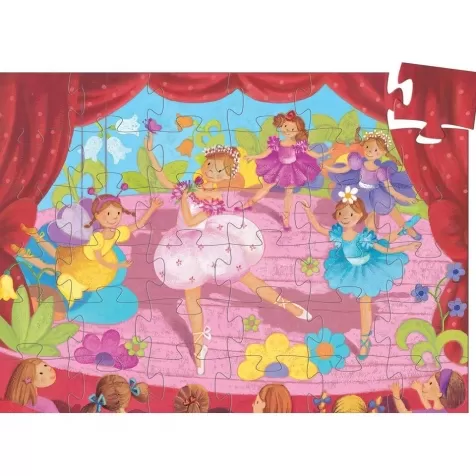 la ballerina con il fiore - puzzle 36 pezzi silhouette